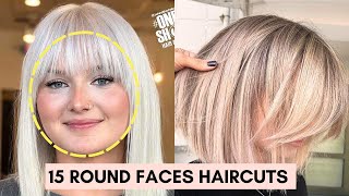 15 Amazing Haircuts for ROUND FACES