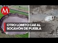 VIDEO: Captan a otro perrito en el mega socavón de Puebla