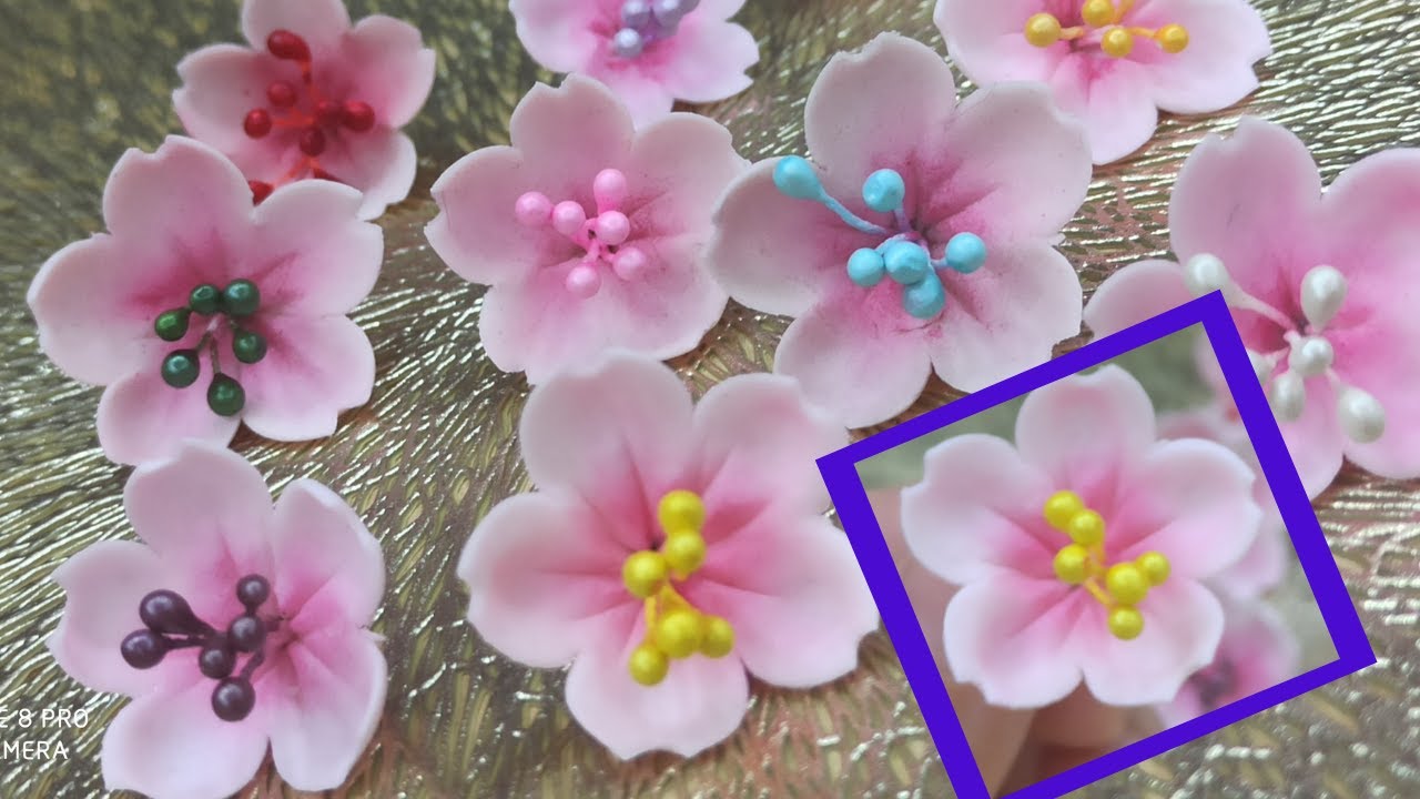 ورود  صغيرة وجميلة بطريقة جديدة و رائعة بدون سلك  لتزيين ⁦🇩🇿الحلويات⁦