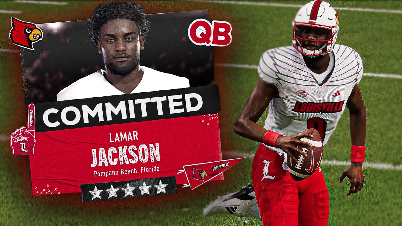 99 OVR LAMAR JACKSON is UNSTOPPABLE in College Football 25 - YouTube