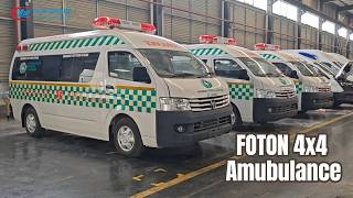 Foton 4x4 Patient Transport Ambulance ALS Ambulance Mobile ICU Critical Care Transport Ambulance
