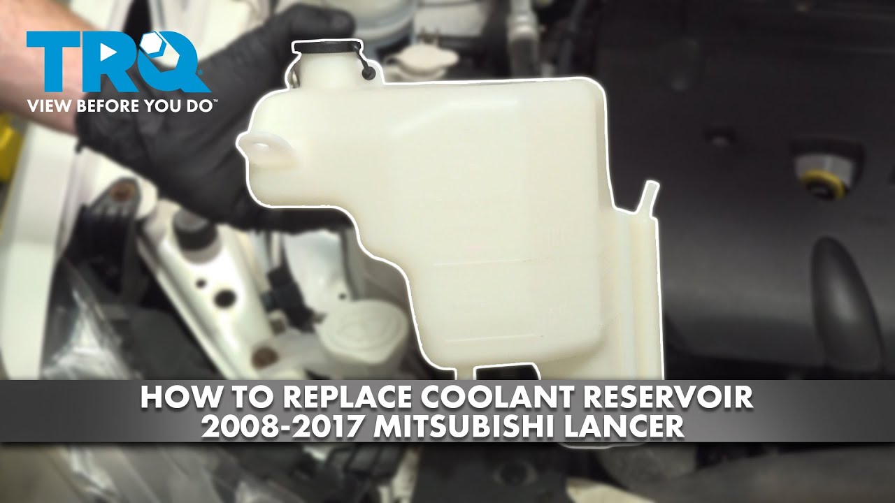 Как заменить бачок охлаждающей жидкости Mitsubishi Lancer 2008-2017