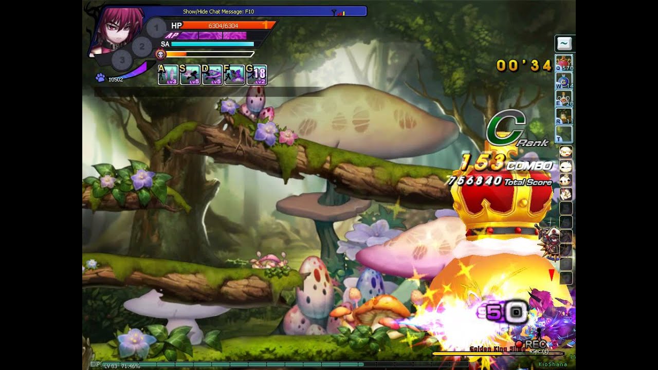 grand chase " King slime land " trick