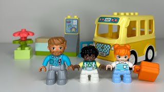 Lets Play Lego Duplo School Bus