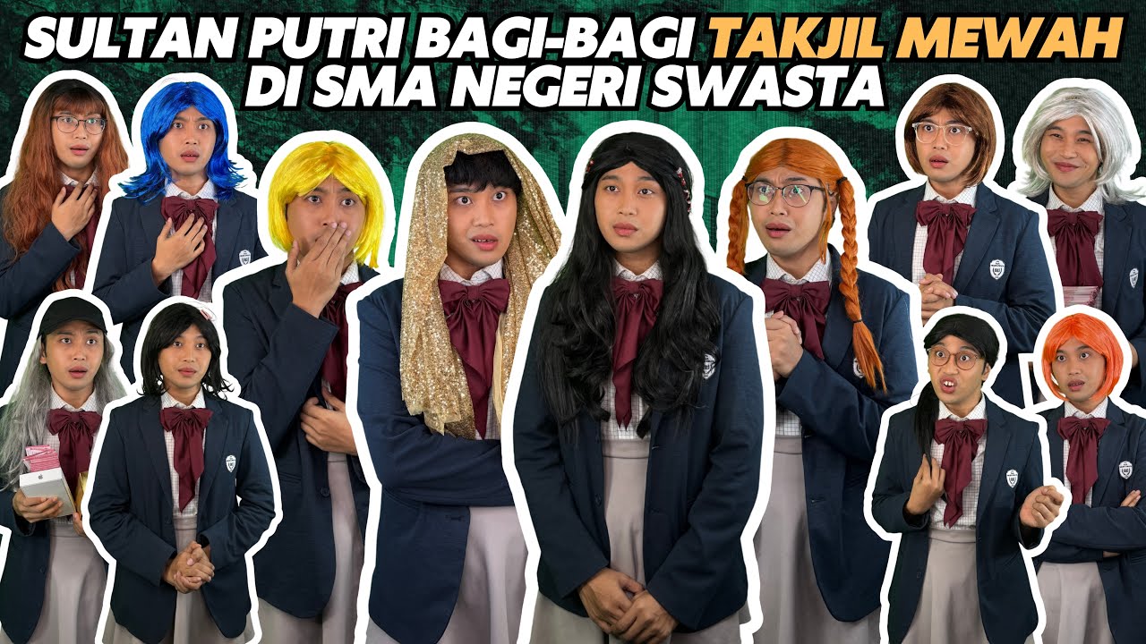 SULTAN PUTRI BAGI-BAGI TAKJIL MEWAH DI SMA NEGERI SWASTA
