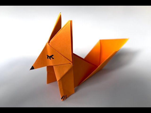 Origami Fuchs falten - so einfach geht's 