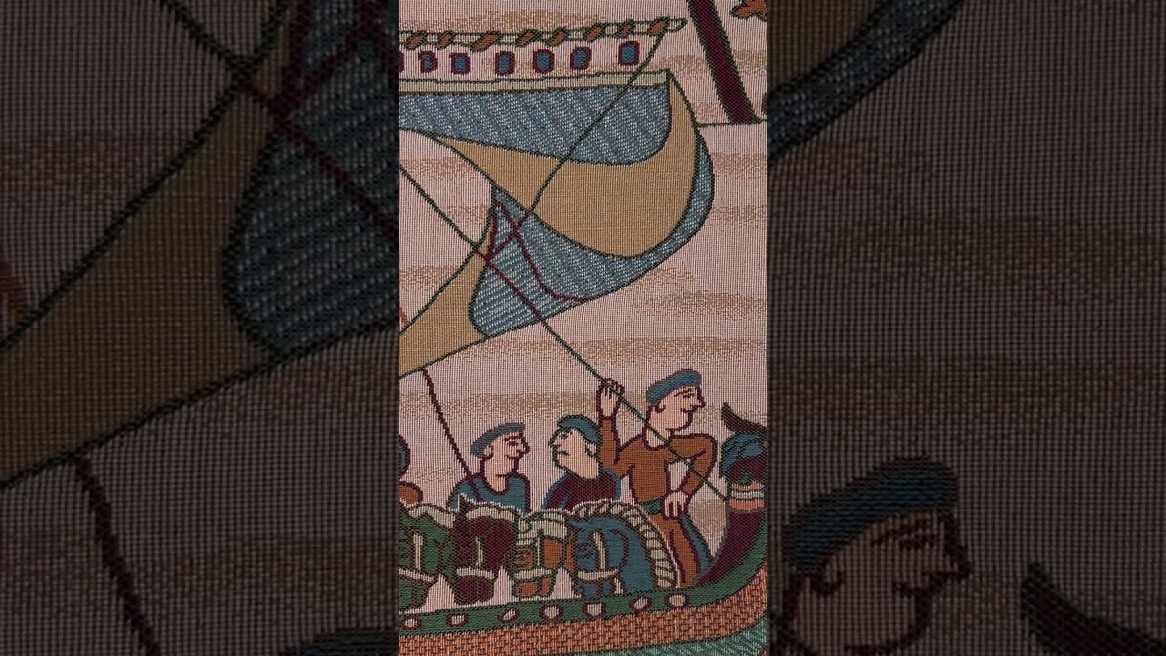 Bayeux The Boat Large tapestry couch pillows