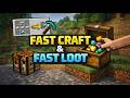 Fast Craft &amp; Fast loot Texture pack Minecraft Bedrock v26+ | Quick Craft &amp; Quick Loot!
