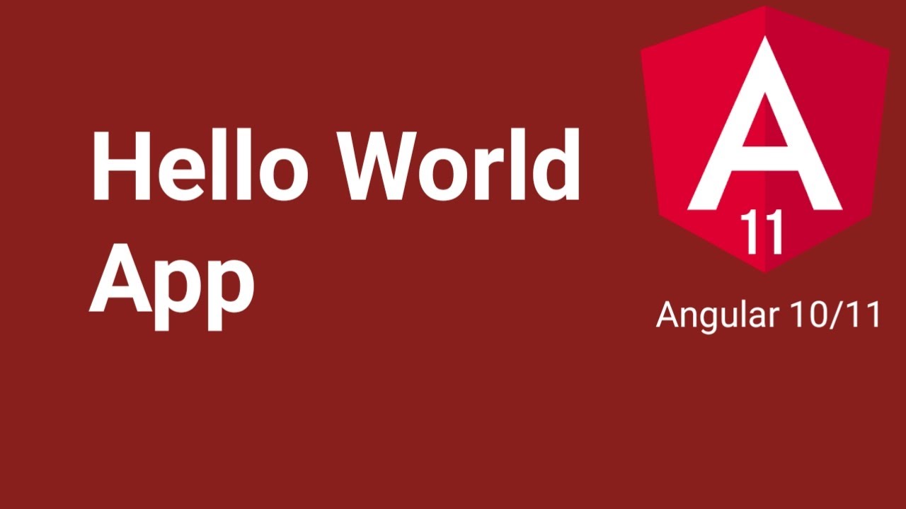 Hello World App | Part #4 | Angular 10/11 tutorial in Hindi - YouTube