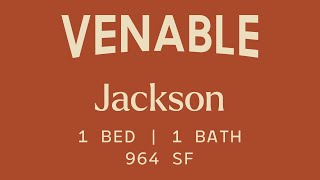 Jackson | 1 Bedroom, 1 Bath Floorplan | Venable Apartments Durham