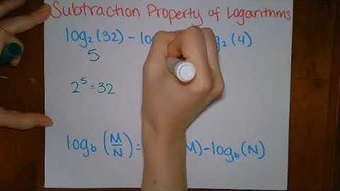 Subtraction Property of Logarithms