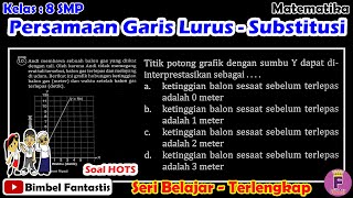 Soal HOTS - Persamaan Garis Lurus - Baca Grafik || Seri Belajar || No 10 || 2022/K8/M/B4/UK1 | Mtk 8