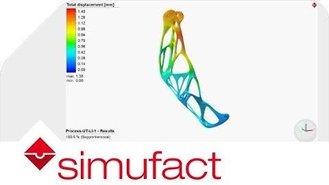 Simulation of displacement during the additive manufacturing of a lower hood hinge | Simufact