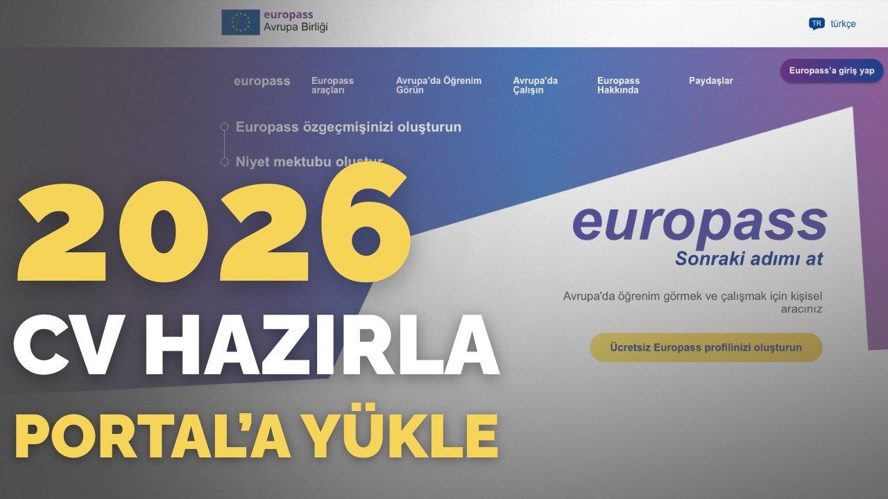 Europass CV Nasıl Hazırlanır? (2026) | ESC için Youth Portal’a CV Yükleme (Adım Adım)