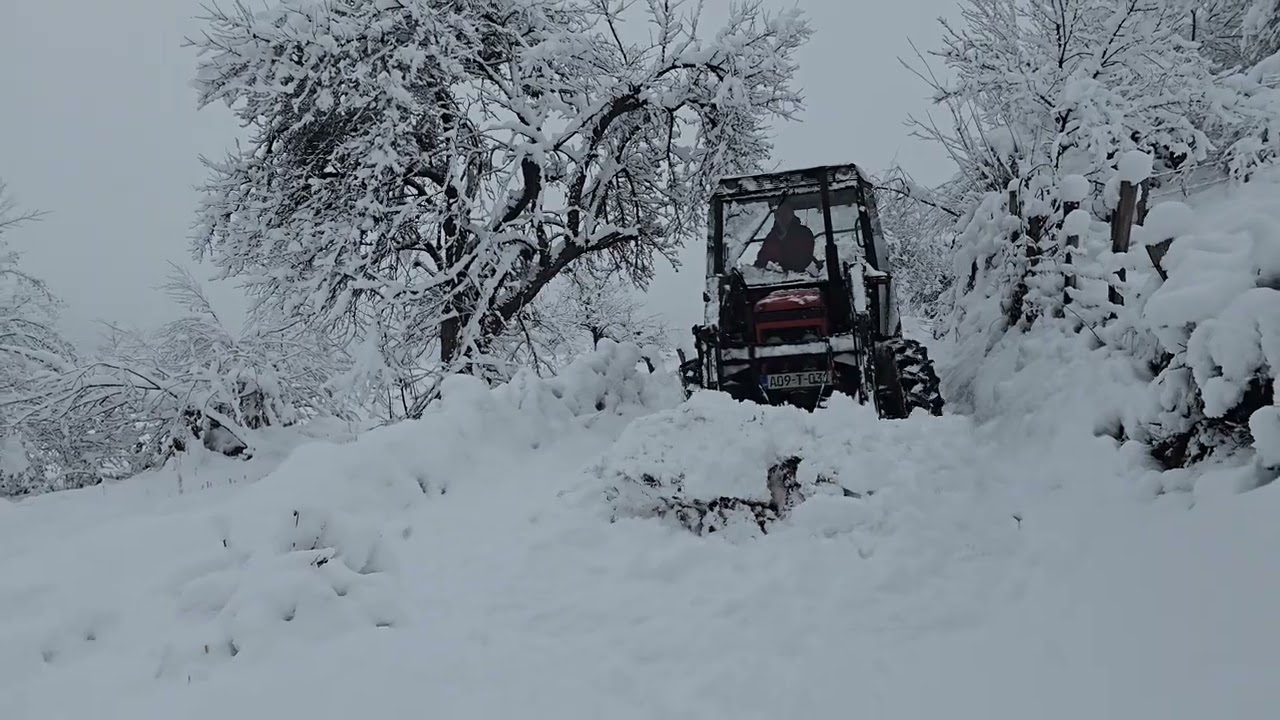 Zetor 6245 - Čišćenje snijega! Gdje neće drugi, idemo MI!