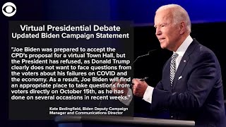 WEB EXTRA: Biden Campaign Statement On Virtual Debate