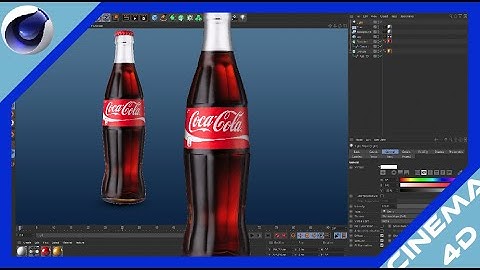 How to Modelling Bottle COCACOLA with CINEMA 4D S22 Part1