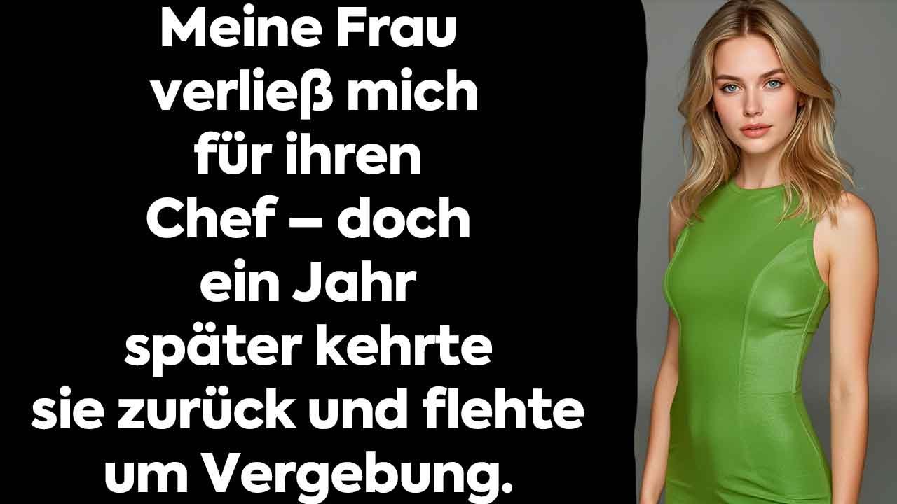 Meine Frau verließ mich für ihren Chef – doch ein Jahr später kehrte sie zurück und flehte um Vergeb