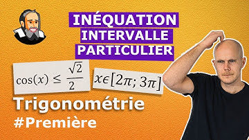 Résoudre une INÉQUATION avec COSINUS ou SINUS dans un intervalle PARTICULIER - Première