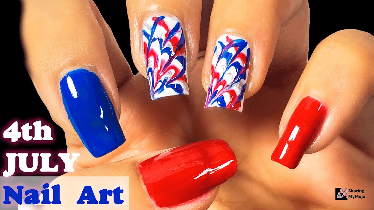 Red, White, and Blue Nails - wide 7