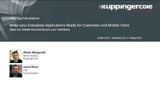 Webinar: Make your Enterprise Applications Ready for Customers and Mobile Users