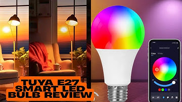 Tuya E27 Smart LED Bulb Review 🔥 | 9W RGB Bluetooth Light | Works with Smart Life App!