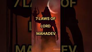 7 LAWS OF LORD MAHADEV 🙏 #shorts #viral #ytshorts #god #mahadev