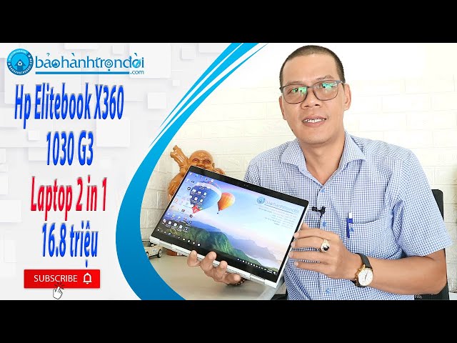 Hp Elitebook X360 1030 G3 (Core i7 8650U, 16G Ram, 512G Ssd, 13.3 inch, Full HD, Cảm ứng, Xoay 360)