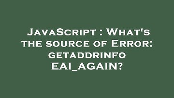 JavaScript : What