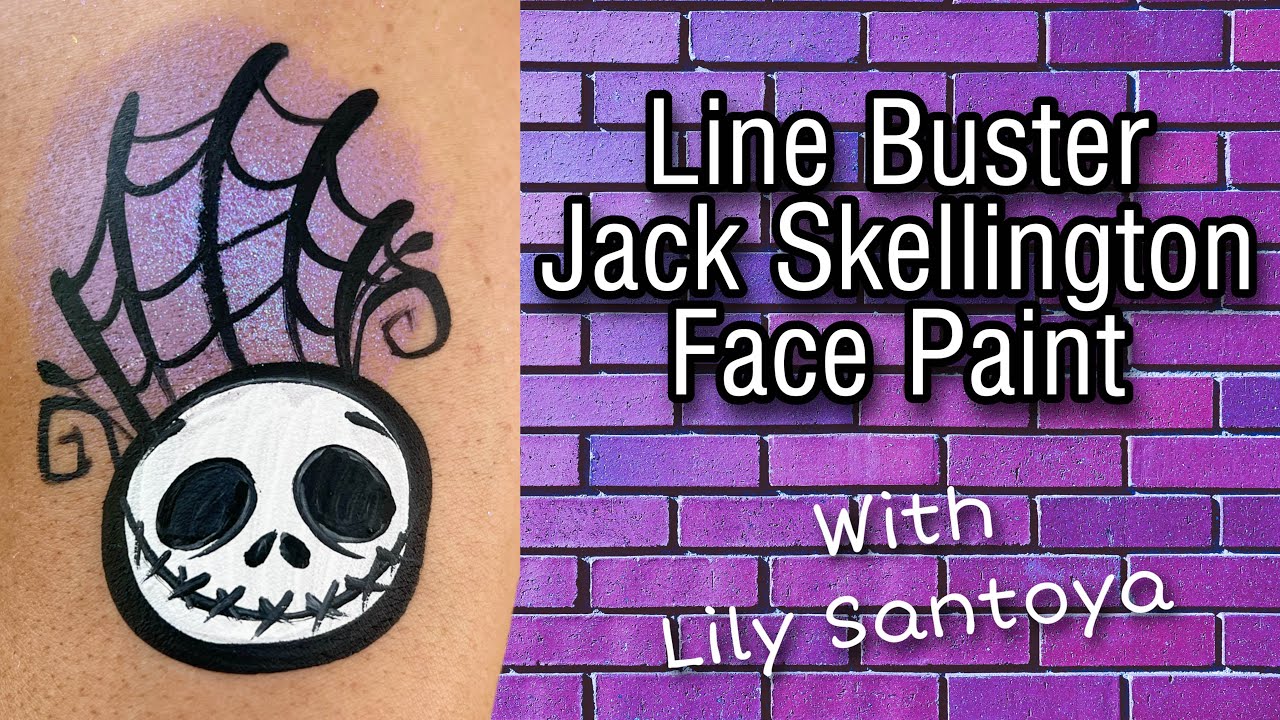 Halloween Jack Face Painting Tutorial halloweenmakeup halloween 