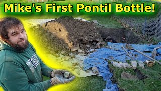 Digging Antique Bottles in a Civil War Pontil Era Outhouse Privy Full of Buried Treasure + GIVEAWAY!