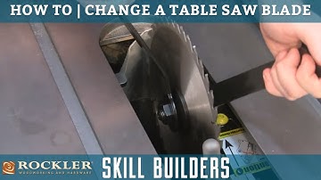 How to Change a Table Saw Blade | Rockler Skill Builders