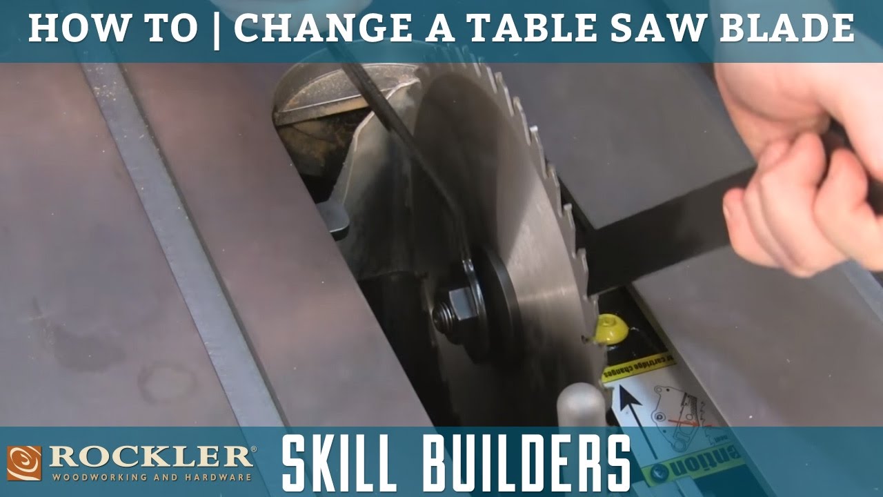 How to Change Table Blade | Rockler Skill Builders YouTube