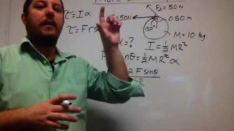 Torque and Moment of Inertia Example