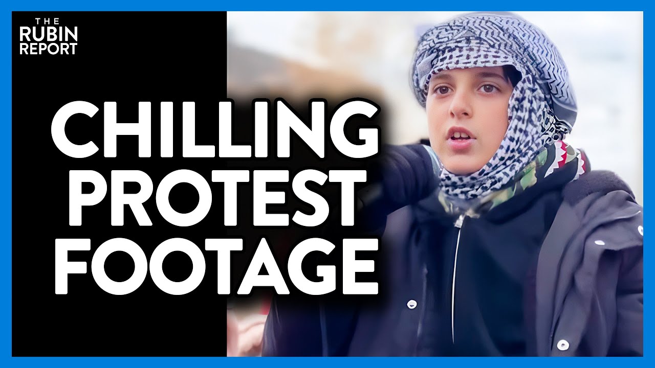 Chilling Footage of a Kid Chanting for Genocide at Free Palestine Protest