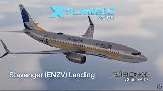 Stavanger (ENZV) Landing | SkyMatix VA | X-Plane 12 | ZiboMod