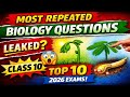 Most Repeated Biology Questions in Class 10 Board Exams! 😱🔥