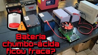 Sua bateria de chumbo ficou fraca? como resolver de forma alternativa gastando pouco!