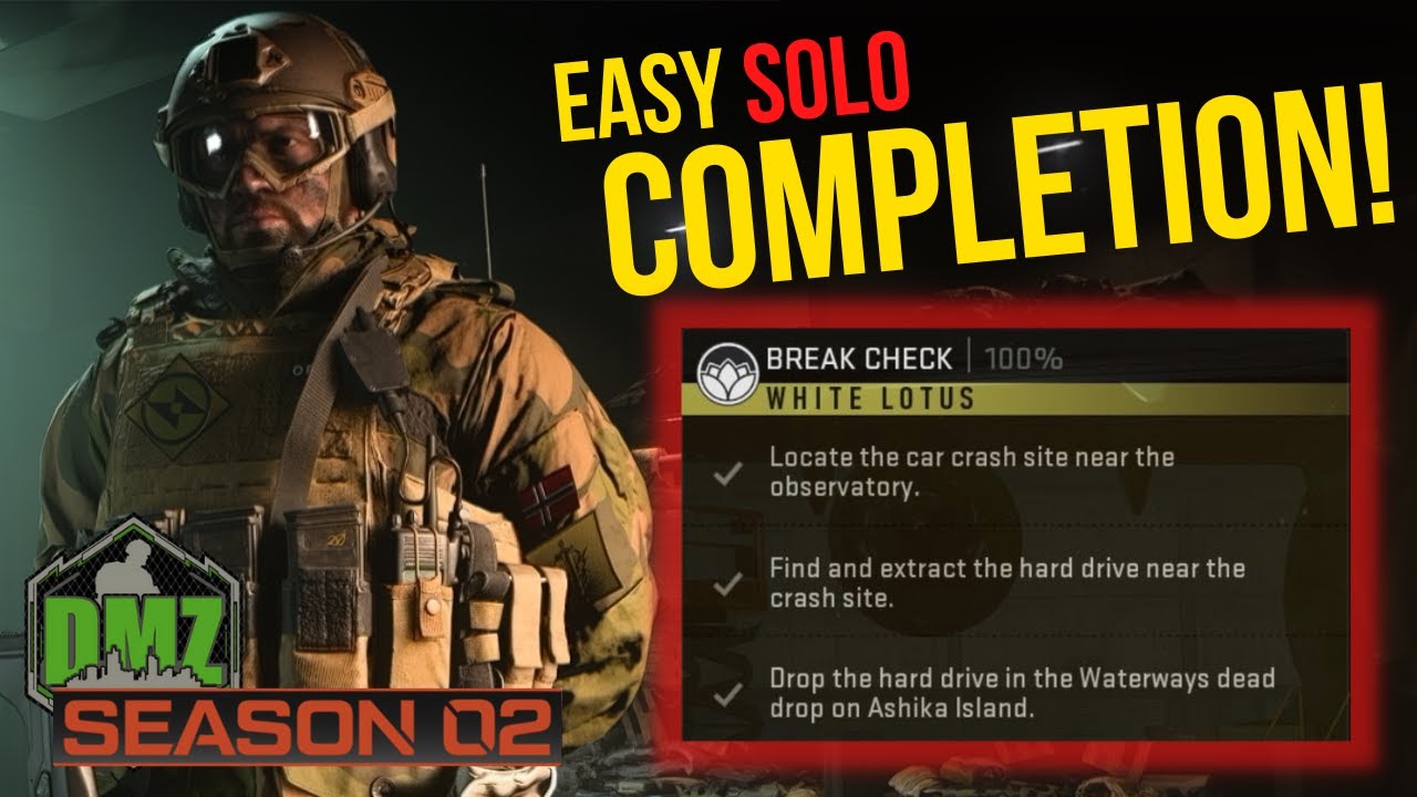 EASY Solo Break Check Mission Completion for White Lotus Call of Duty