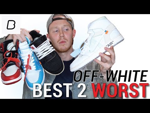 off white shoes ranked