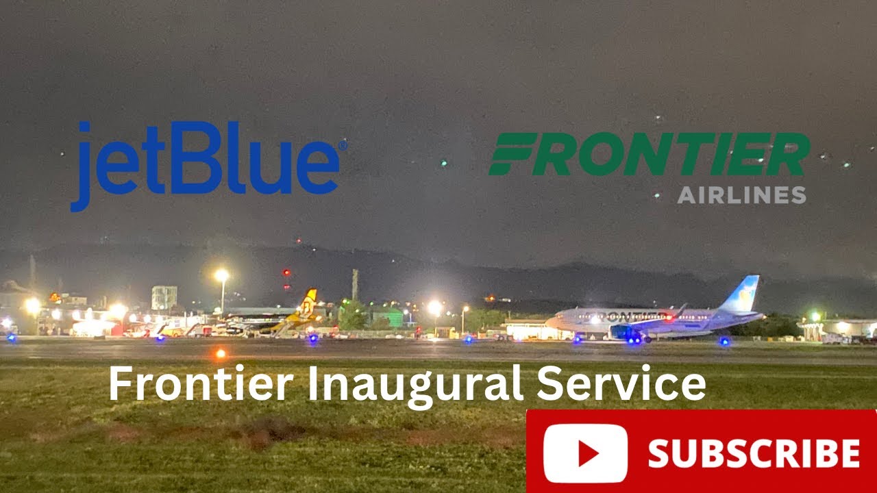 Frontier Airlines Inaugural Flight to Ponce Mercedita YouTube
