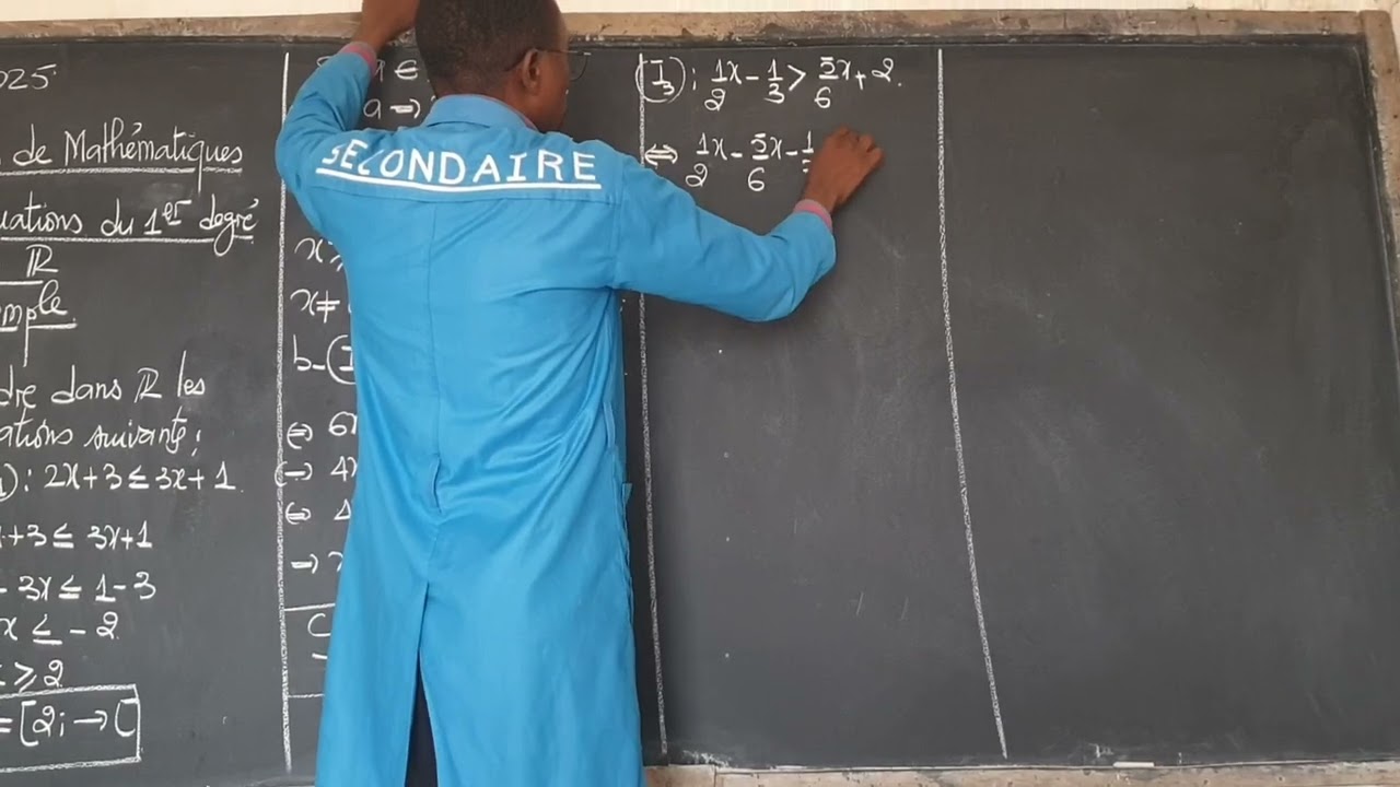 Inéquations du 1er degré dans R partie/ maths 10ème/ MCM groupe