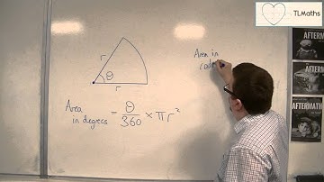 OCR MEI Core 2 2.13 Sectors: Deriving a formula for Area in Radians