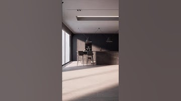 Minimalistic interior created with Unreal Engine