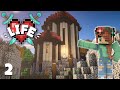 X Life: Building a Base on ONE HEART | Minecraft Modded Episode 2
