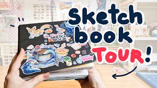 FINALLY finished another sketchbook || sketchbook tour✨
