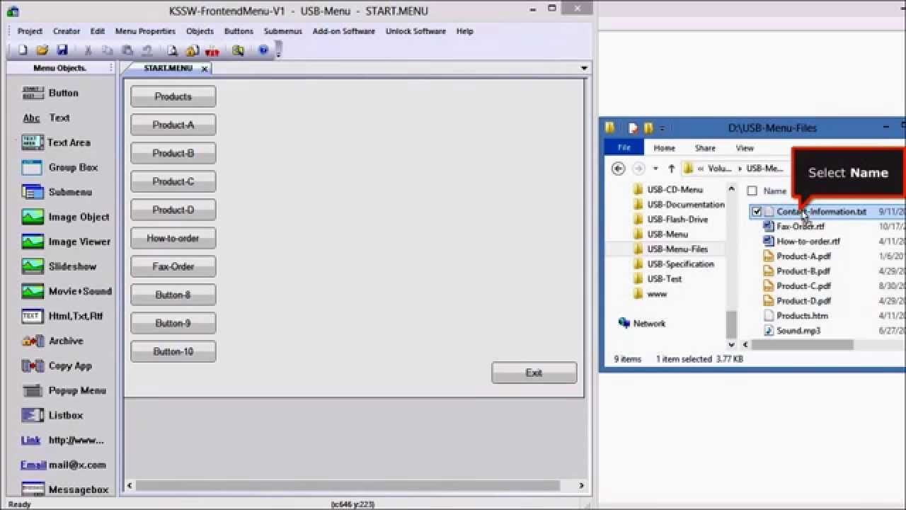 Update Create a CD Menu or USB menu with a few mouse clicks
