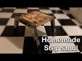 Homemade step stool. Wood and metal. Homemade step stool. Wood and metal.