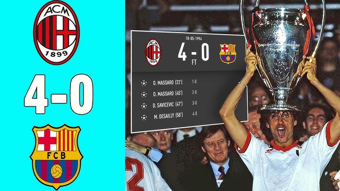 AC Milan 4 - 0 Steaua Bucharest, Champions League Final '89, Extended Goals  and Highlights. 