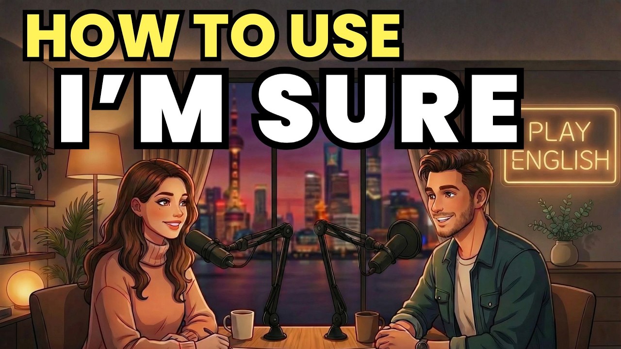 Learn English with Real Conversations Podcast | How to Use “I’m Sure” in Everyday Spoken English